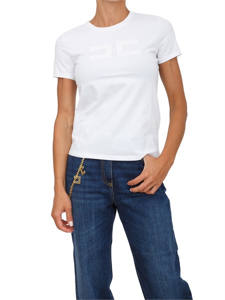 t shirt donna elisabetta franchi bianco ma00756e2
