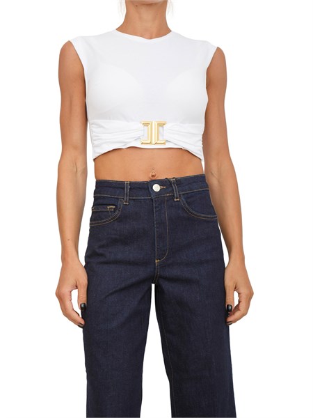 t shirt donna elisabetta franchi bianco ma01656e2