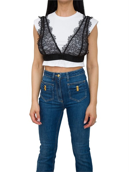 t shirt donna elisabetta franchi bianco ma03851e2