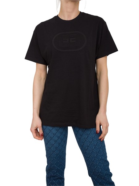 t shirt donna elisabetta franchi nero ma60n51e2