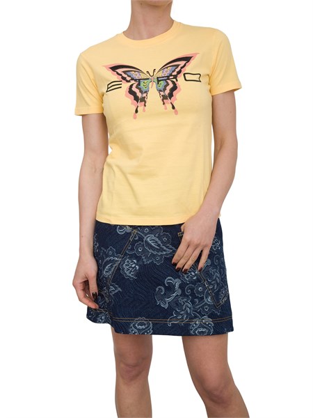 t shirt donna etro giallo wrma0006ak786