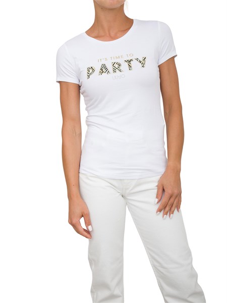 t shirt donna liu jo bianco va4124js360