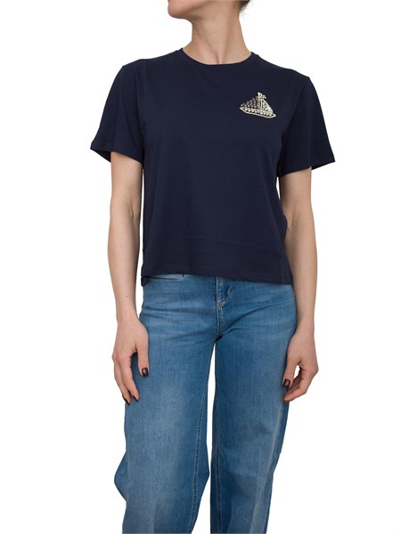 t shirt donna liu jo blu ca5371j6308