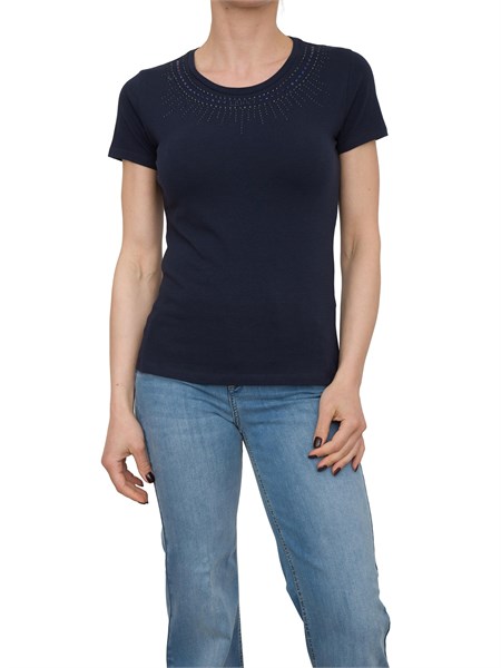t shirt donna liu jo blu ta5214js003