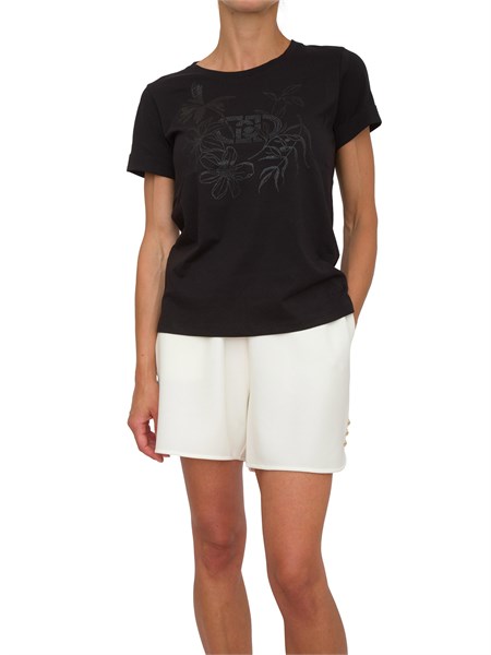 t shirt donna liu jo nero ta5180js923