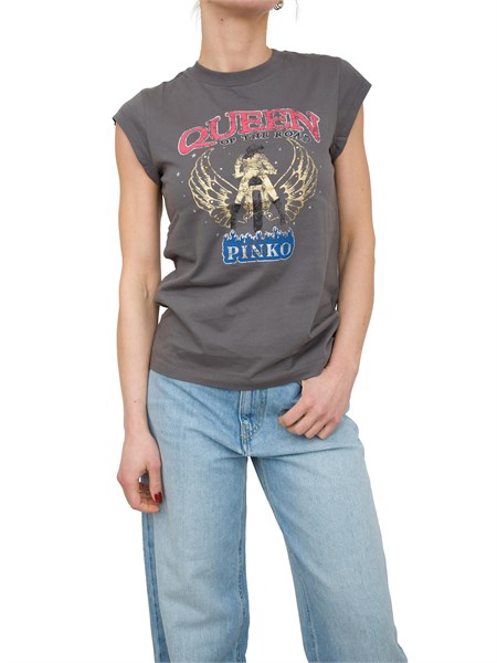 t shirt donna pinko grigio marrakecha2da