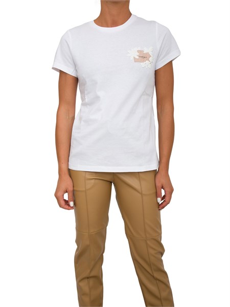 t shirt donna twin set bianco 242tp2520