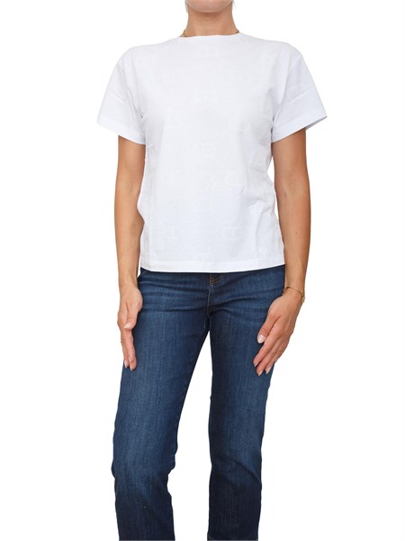 t shirt donna twin set bianco 252tp2055