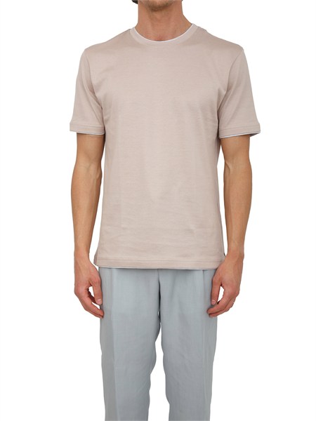 t shirt eleventy uomo in pregiato cotone rosa antico m75tshj01tes0m237
