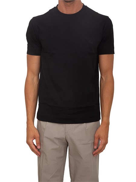 t shirt emporio armani uomo in cotone nero em004911af13715