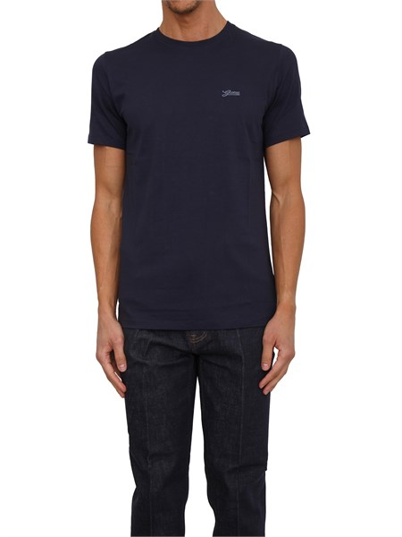 t shirt guess jeans uomo in cotone blu m4gi70kc9x0