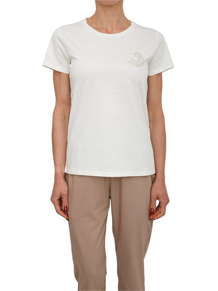 t shirt liu jo donna in jersey di cotone bianca ta6056js923