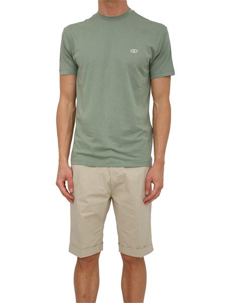 t shirt liu jo uomo in misto cotone verde qa6089j4805