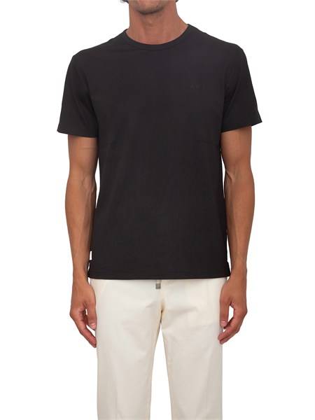 t shirt nera sun68 uomo in nylon t36135