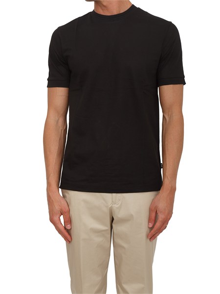 t shirt nera thompson boss uomo in misto cotone h thompson7050554626