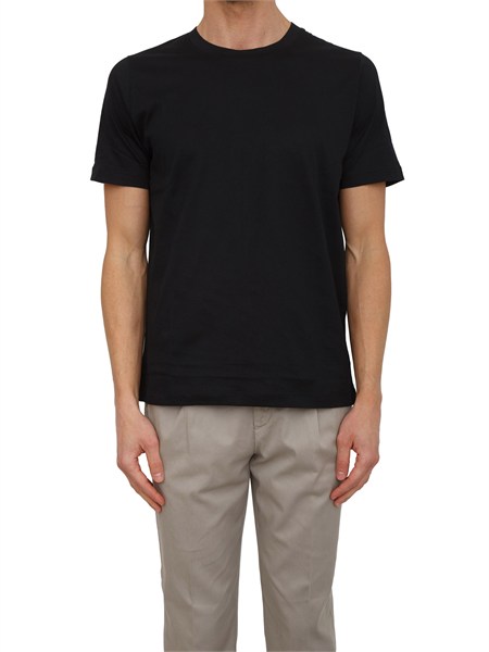t shirt nera uomo aiace galassi in pregiato cotone 1465340