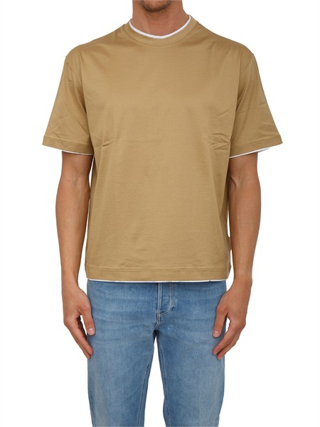 t shirt paolo pecora in cotone beige f0814054