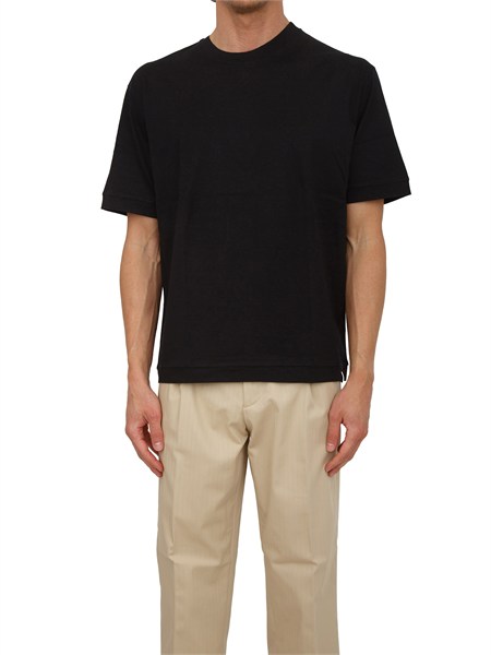 t shirt paolo pecora in cotone nero f0134054