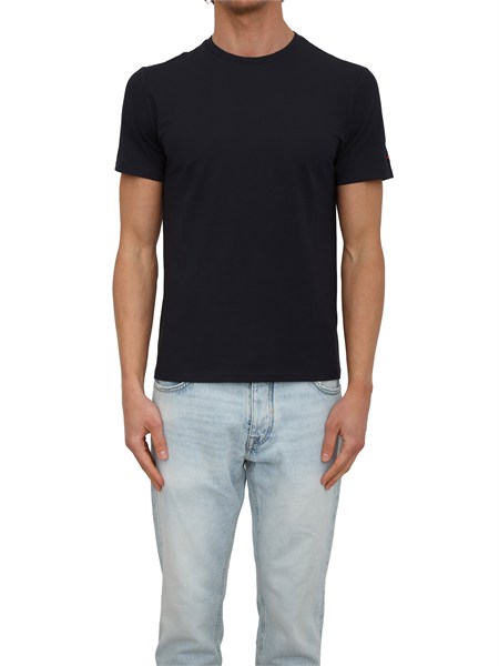 t shirt peuterey uomo in cotone e seta blu peu5470zole02
