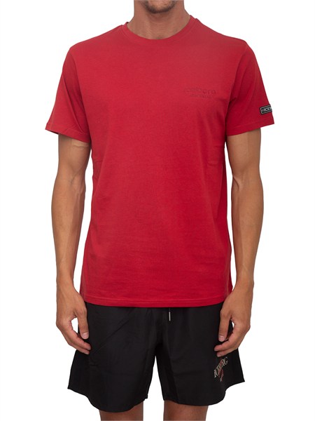 t shirt rossa iceberg beachwear uomo con logo ice26mts01