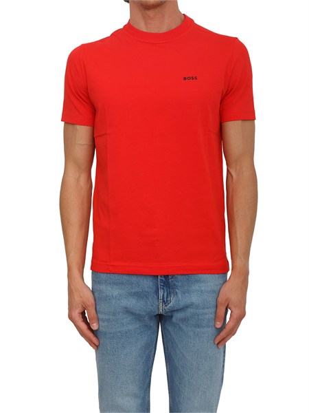 t shirt rossa tee boss uomo in cotone tee50506373