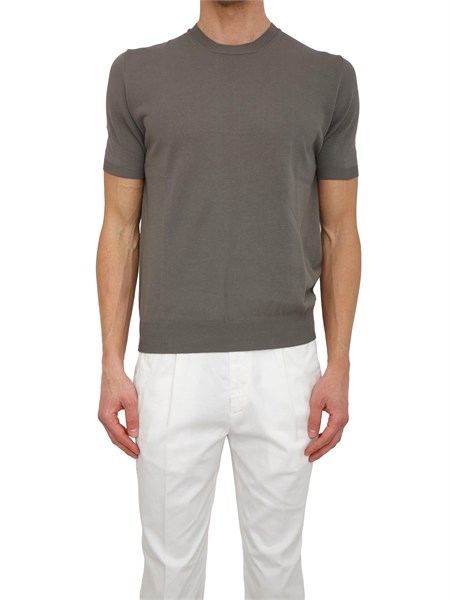 t shirt uomo aiace galassi in maglia di pregiato cotone grigia 1461560