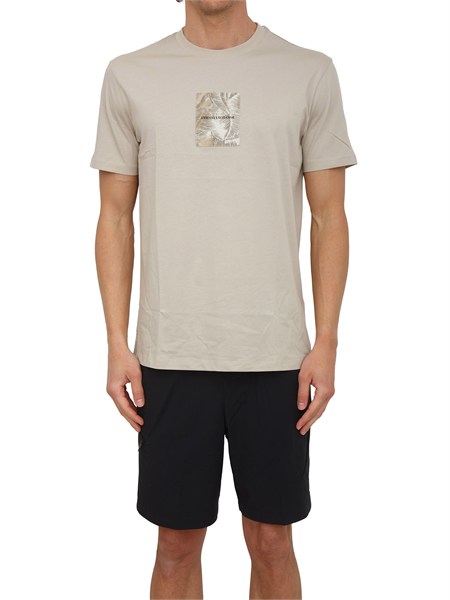 t shirt uomo armani exchange in cotone beige xm002501af10356