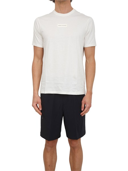 t shirt uomo armani exchange in cotone panna xm002471af10356