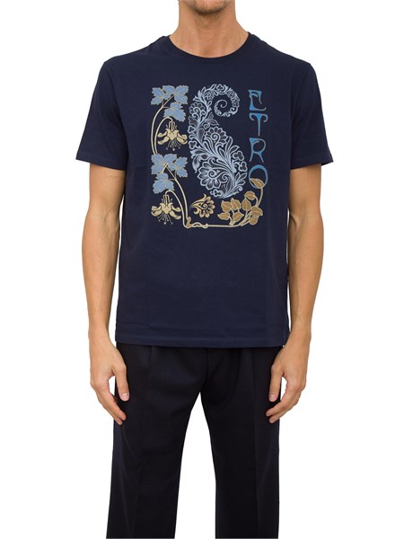 t shirt uomo etro blu mrma0002ak371