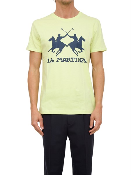 t shirt uomo la martina giallo ymr001js206