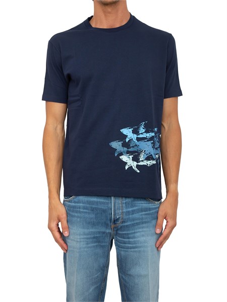 t shirt uomo paulandshark blu 25411040