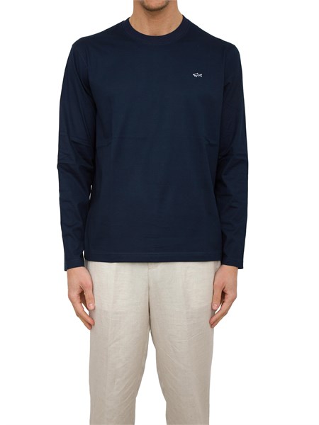 t shirt uomo paulandshark blu c0p1093