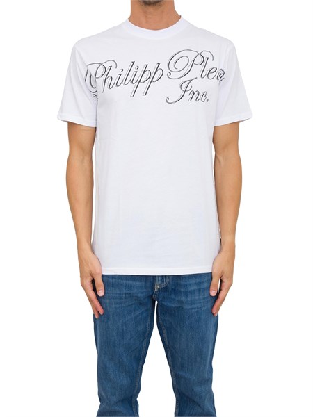 t shirt uomo philipp plein bianco mtk7066pjy002n