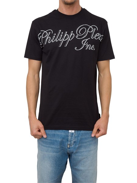 t shirt uomo philipp plein nero mtk7066pjy002n