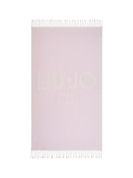 telo da mare liu jo donna in cotone rosa va6204t9432