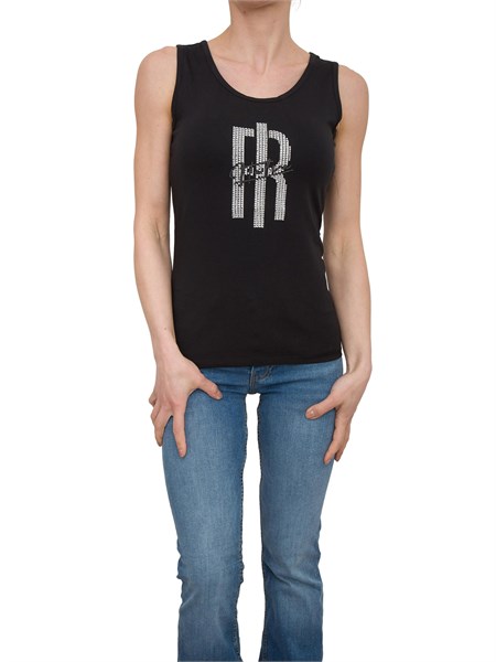 top donna fracomina nero fp25st2010j449n5