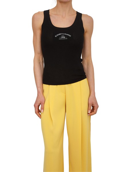 top elisabetta franchi in maglia nero tk80b61e2