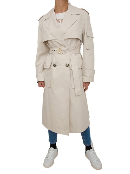 trench donna pinko beige titanoa1mc