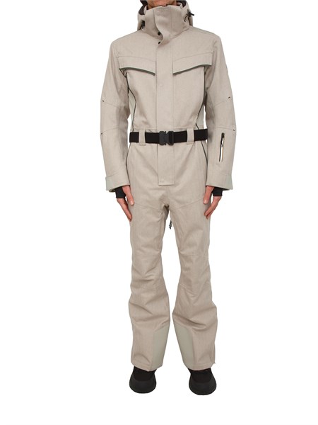 tuta da sci boss uomo in tessuto idrorepellente beige a spina di pesce glires ski50544363