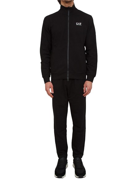 tuta ea7 emporio armani in cotone nero 8npv61pjvrz