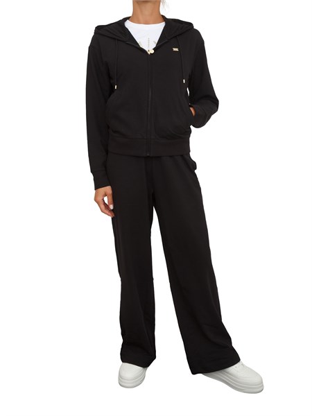 tuta sportiva felpapantalone ea7 emporio armani in cotone stretch nero 7w000464af13135