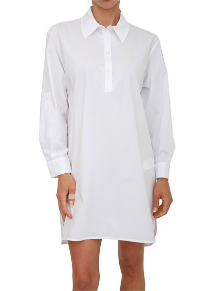 vestito chemisier emmgenzana emme marella in cotone bianco emmgenzana