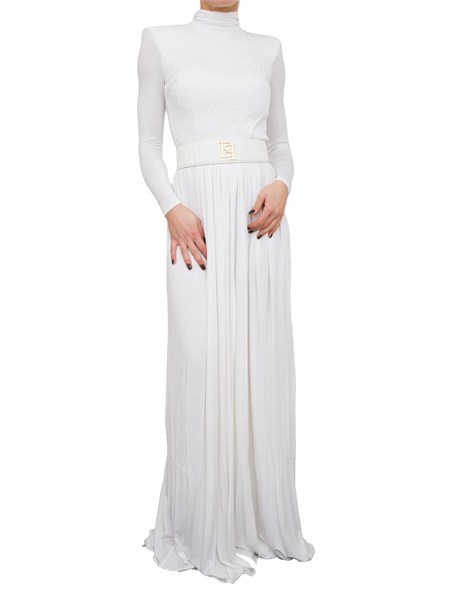 vestito donna elisabetta franchi avorio ab39336e2