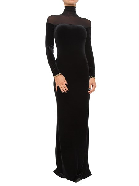 vestito donna elisabetta franchi nero abr4257e2