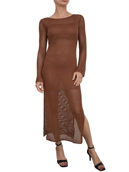 vestito donna fracomina marrone fs25sd5004k514o7