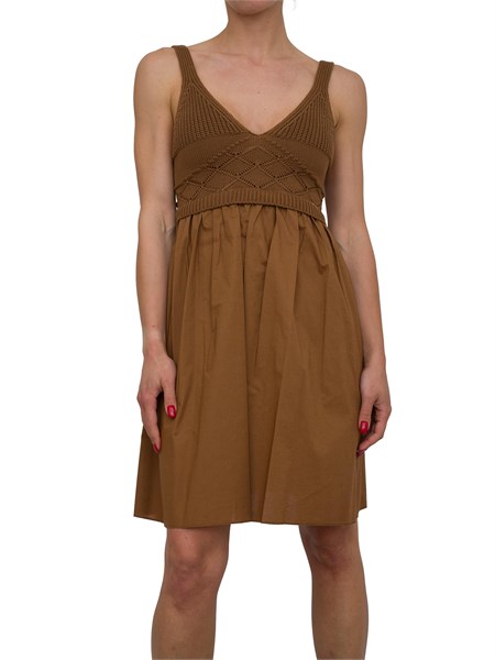 vestito donna liu jo marrone ma4071ma23a