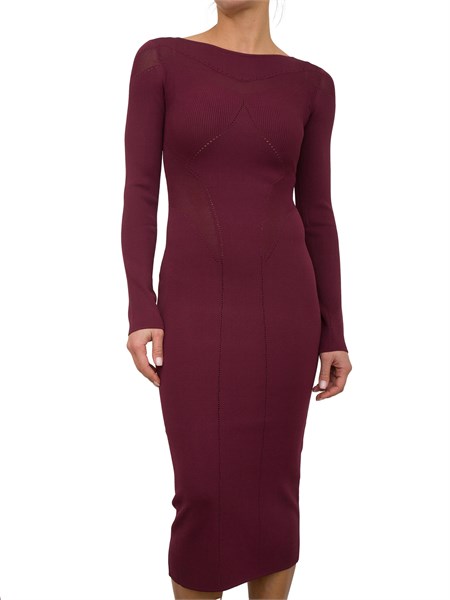 vestito donna patrizia pepe bordeaux 8a1348k195m511