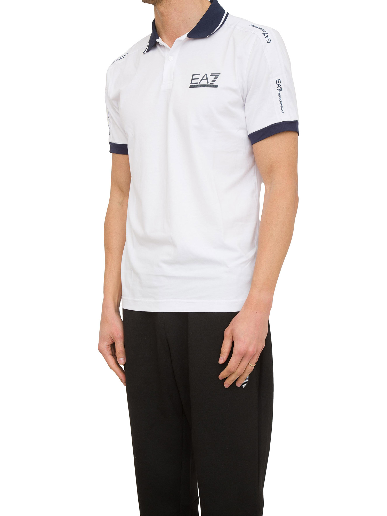 Ea7 Polo Uomo Manica Lunga Armani EA7 POLO MANICA LUNGA 8NPF15 BLU