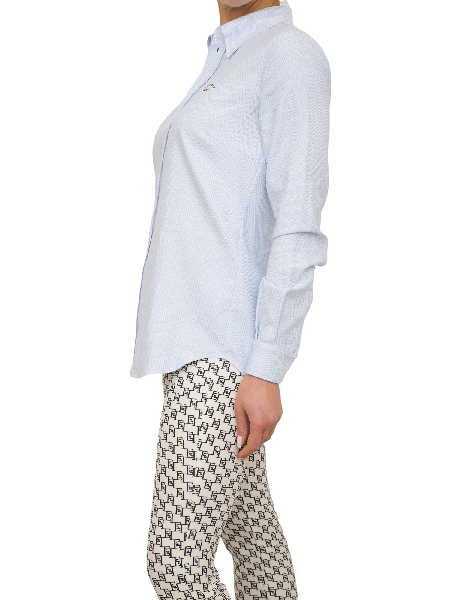 CAMICIA MANICA LUNGA ELISABETTA FRANCHI AZZURRO Glamour Store