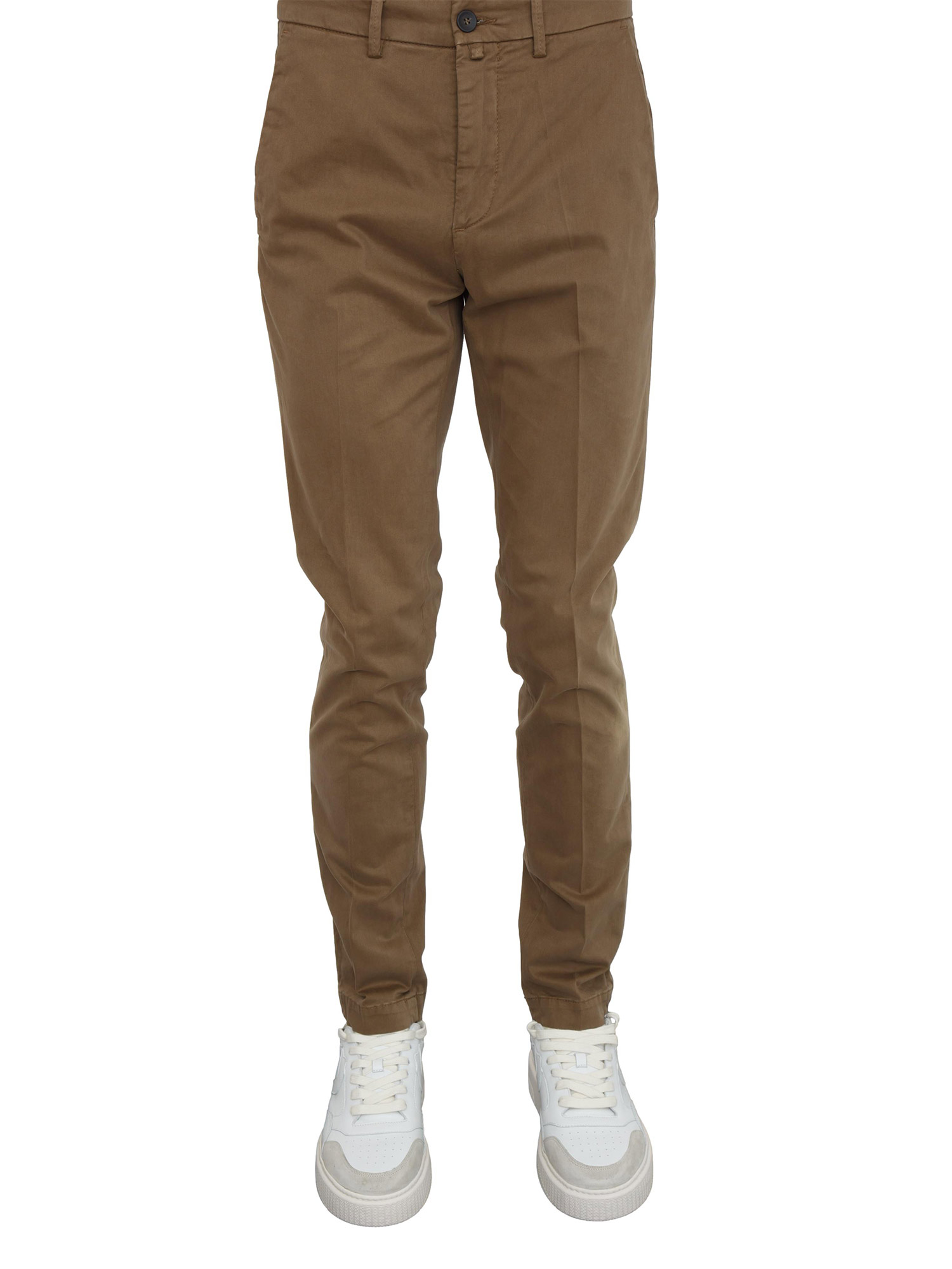 Pantaloni Siviglia uomo in cotone flanellato cammello Glamour Store